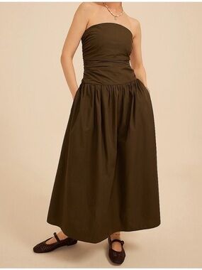 band of the free green strapless dress Band Of The Free | Dresses | Band Of The Free New Green Strapless Maxi Dress